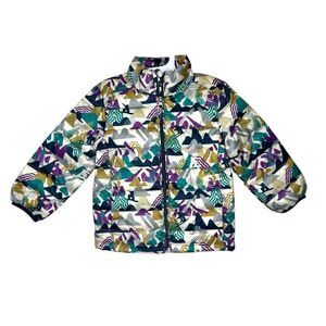 NEW Amazon Essentials Toddler Packable Puffer Jacket 3T Multicolor Mountain Prin